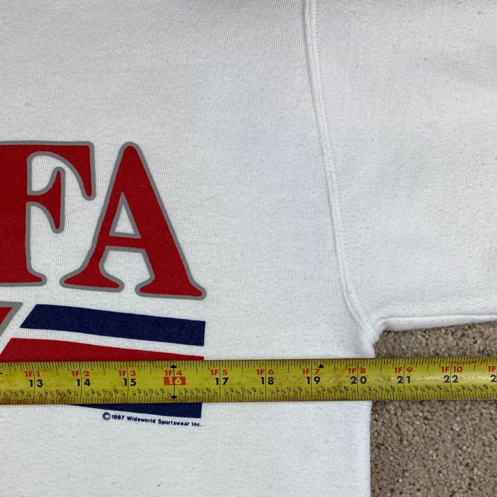 Vintage 1987 USAFA Air Force Academy Jerzees Super Sweats White Crewneck Medium - Picture 8 of 10